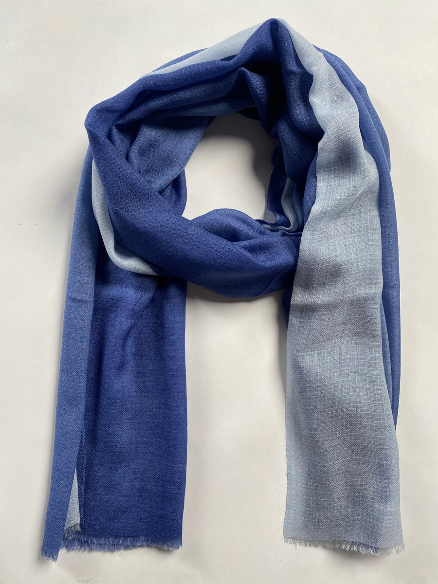Cashmere Shade Schal - Marine - aura cashmere