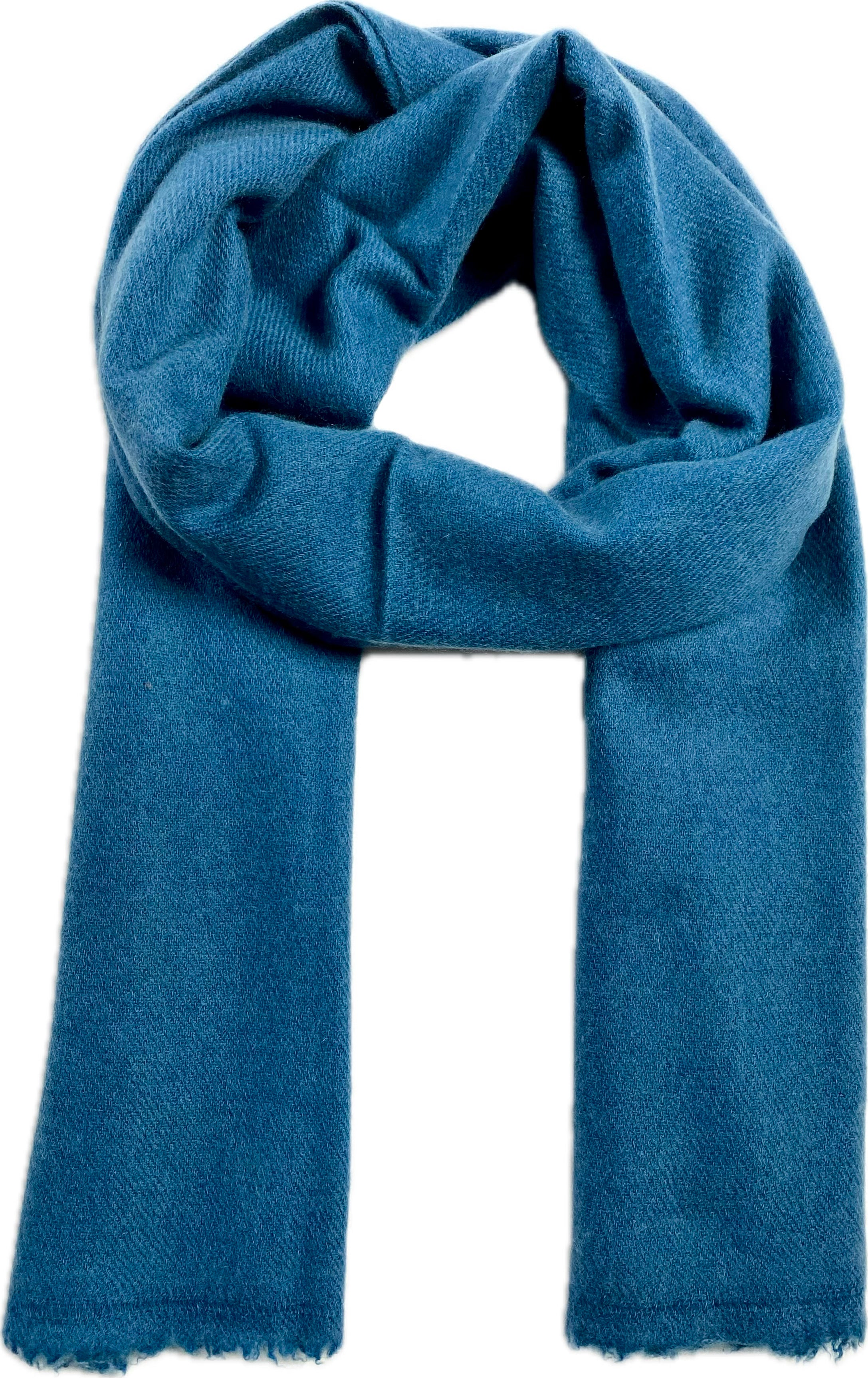 Double Lock Cashmere Schal - Aqua