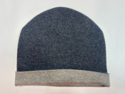 Berretto reversibile – Grigio & Sabbia