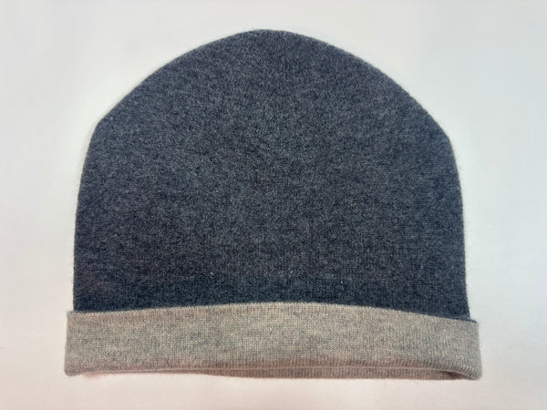 Berretto reversibile – Grigio & Sabbia