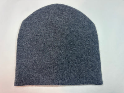 Berretto reversibile – Grigio & Bianco avorio