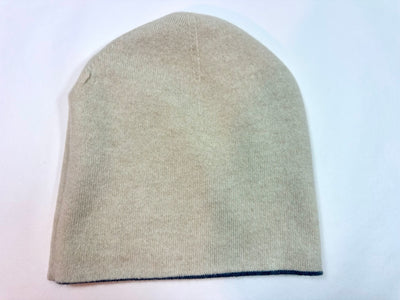 Berretto reversibile – Grigio & Bianco avorio