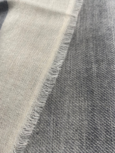 Flow & Check - Bold, Grau & Beige - aura cashmere