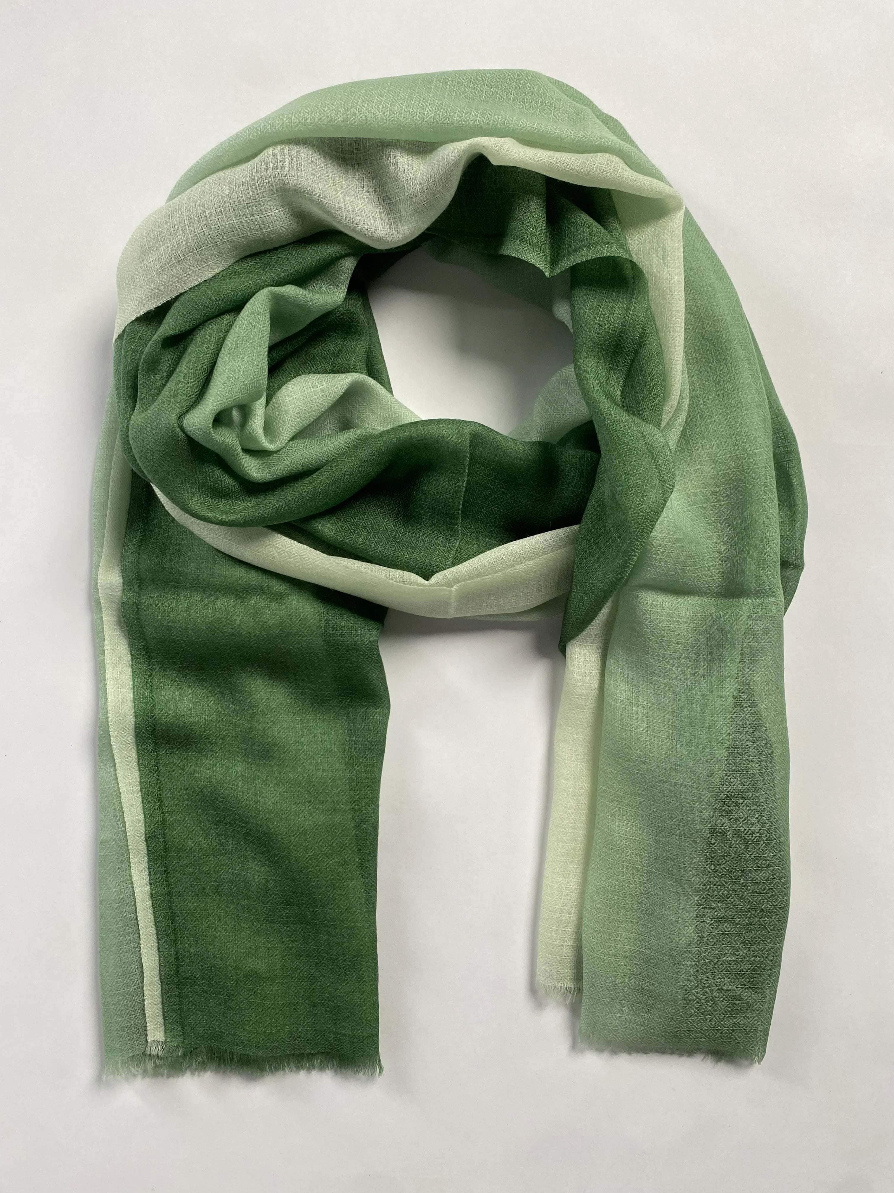 Cashmere Shade Schal - Grün - aura cashmere