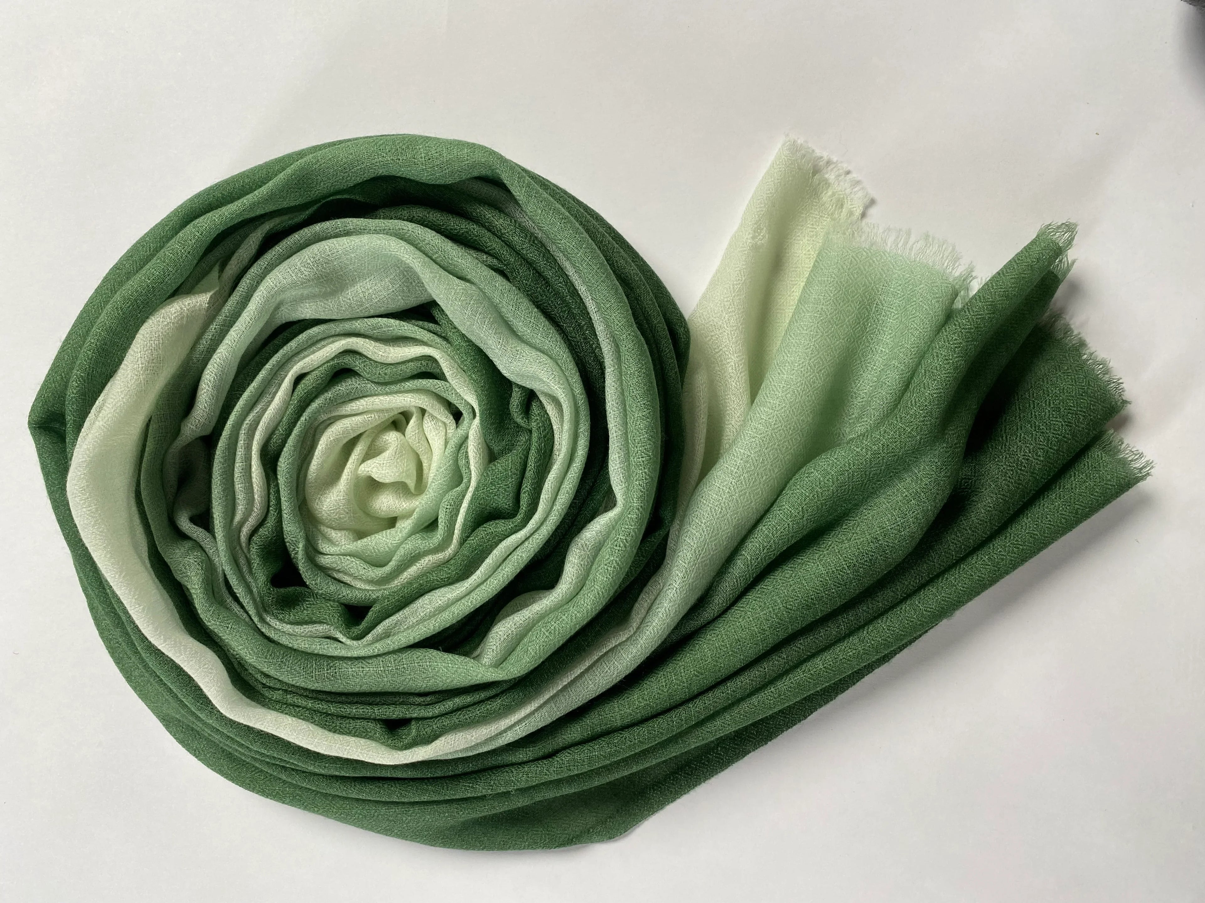 Cashmere Shade Schal - Grün - aura cashmere