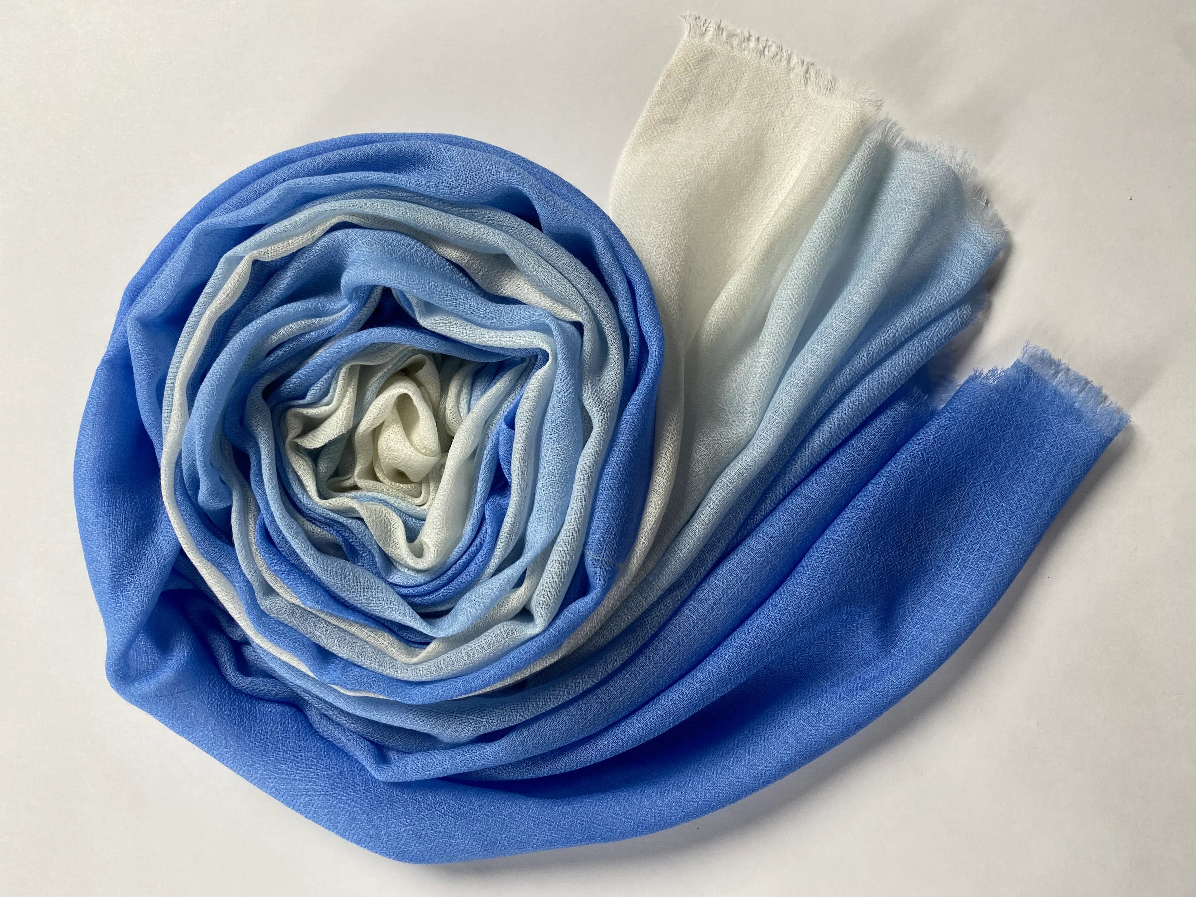 Cashmere Shade Schal - Hellblau - aura cashmere