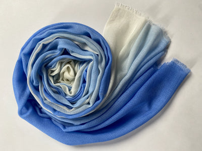 Cashmere Shade Schal - Hellblau - aura cashmere