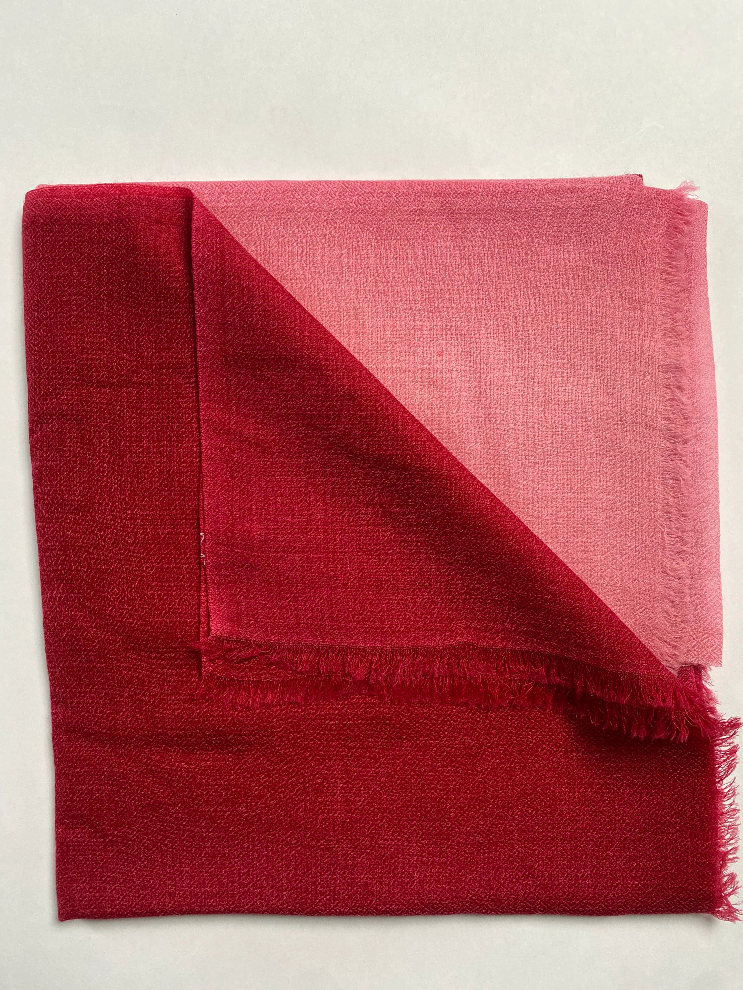 Cashmere Shade Schal - Rot - aura cashmere