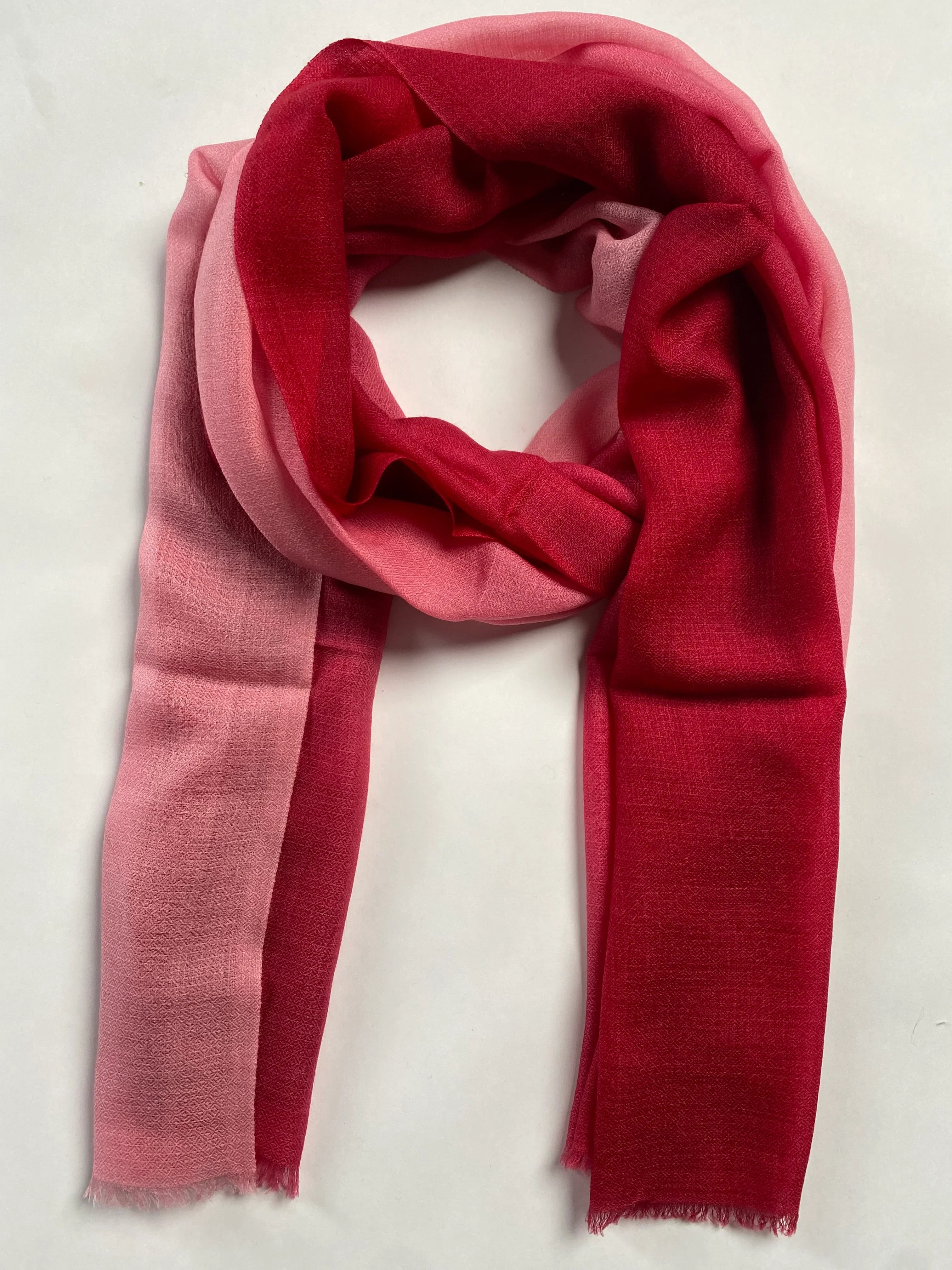 Cashmere Shade Schal - Rot - aura cashmere