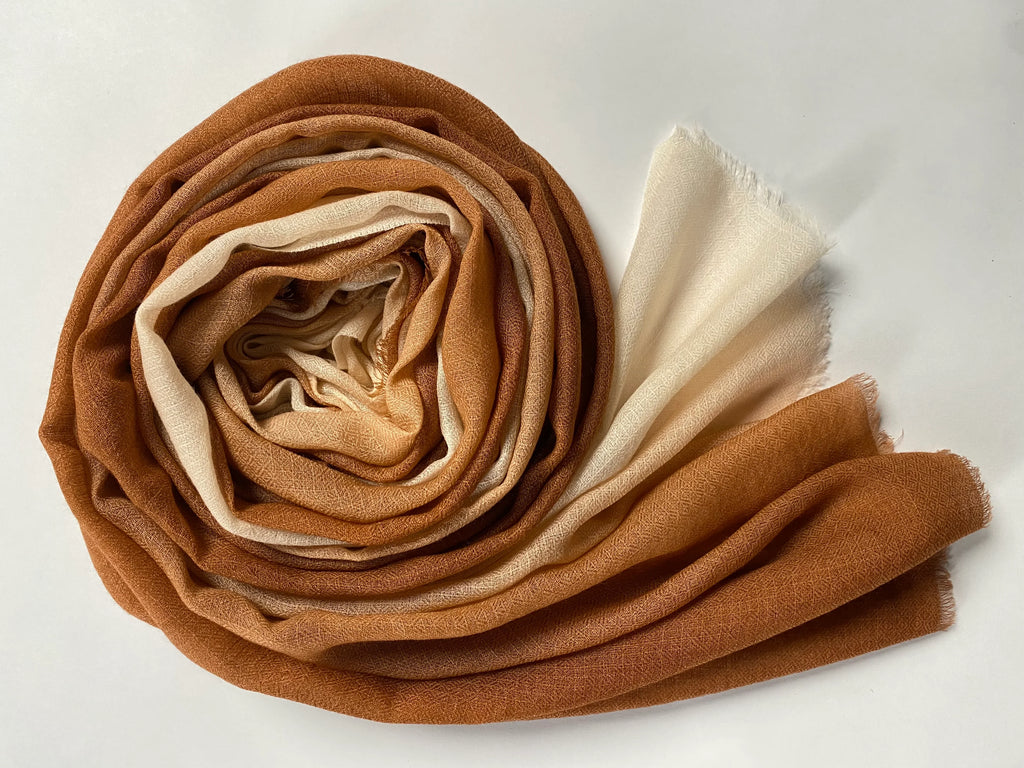 Cashmere Shade Schal - Bronze - aura cashmere