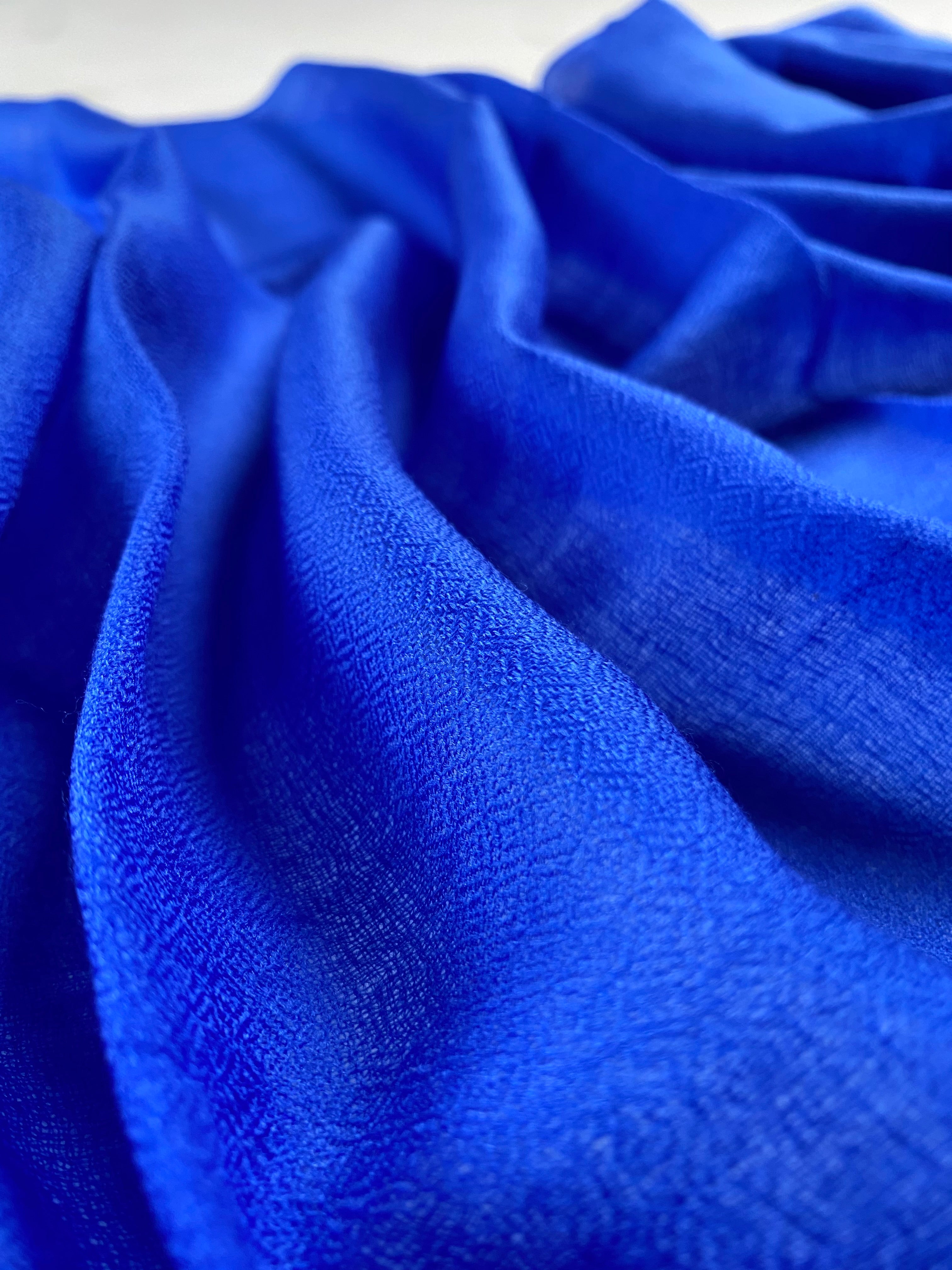 Cashmere Ring Schal - Royal Blau - aura cashmere