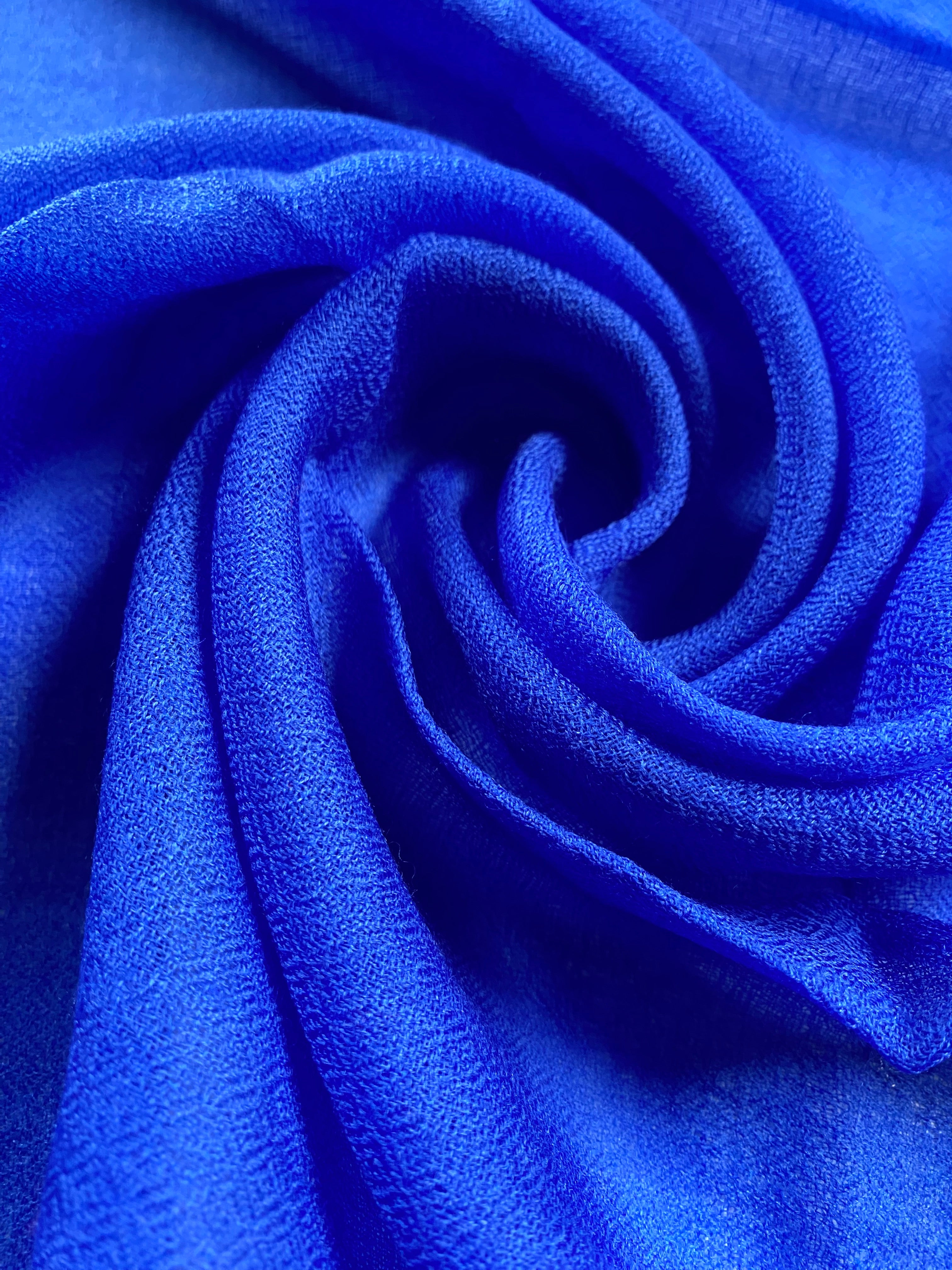 Cashmere Ring Schal - Royal Blau - aura cashmere