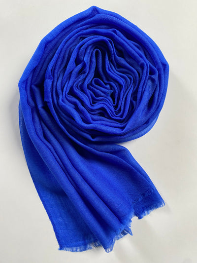 Cashmere Ring Schal - Royal Blau - aura cashmere