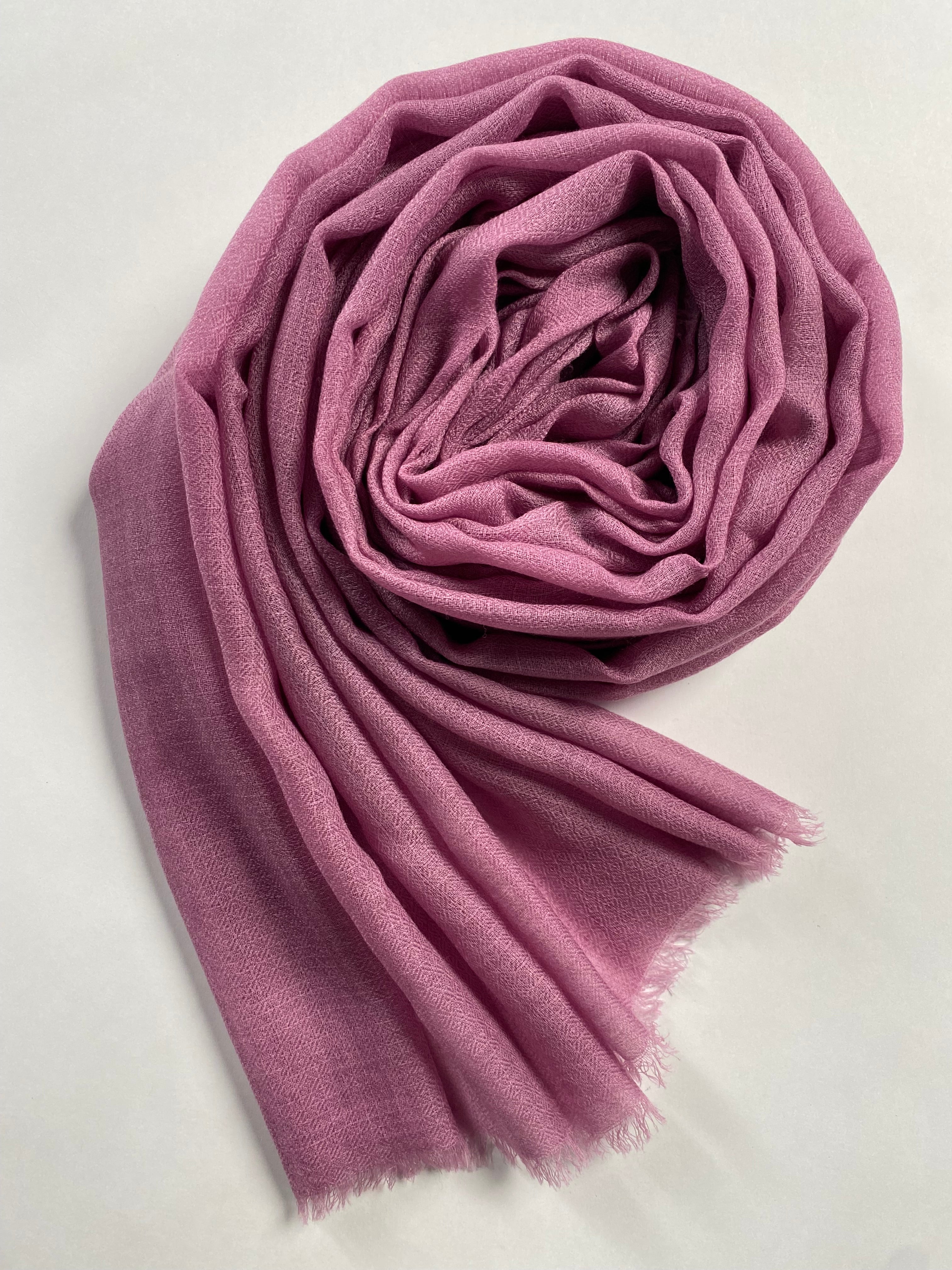 Cashmere Ring Schal - Dunkel Rosa - aura cashmere