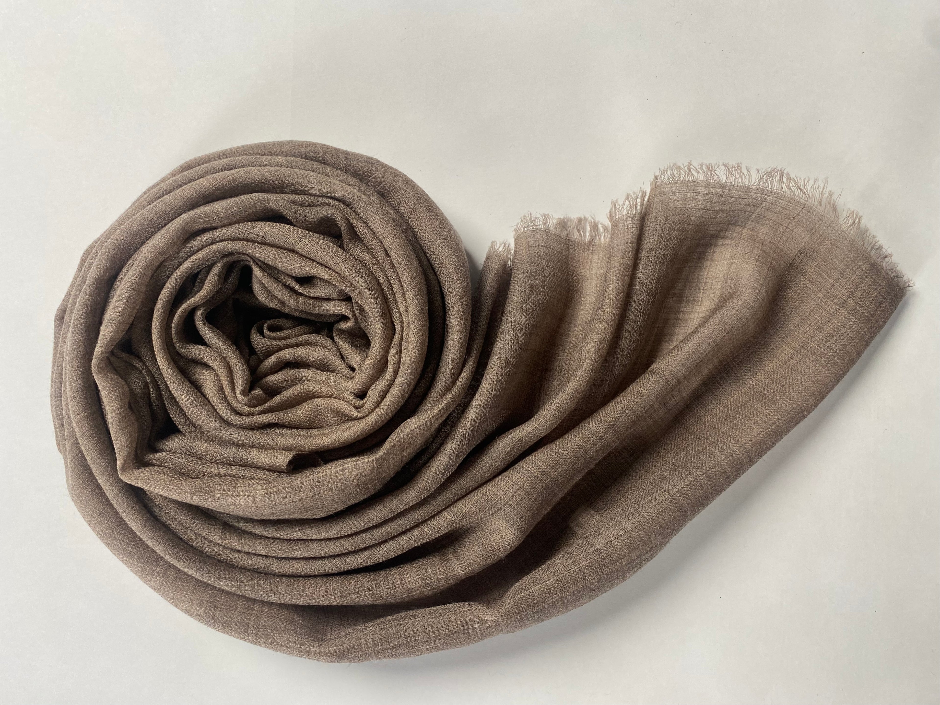 Cashmere Ring Schal - Natural Braun - aura cashmere