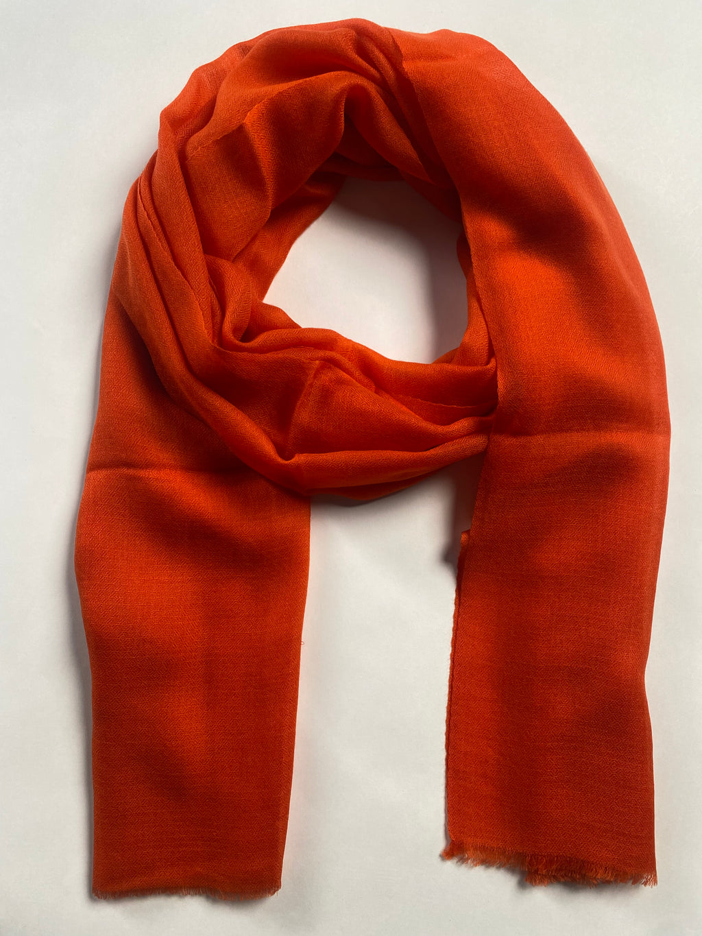 Cashmere Ring Schal - Dunkel Orange - aura cashmere