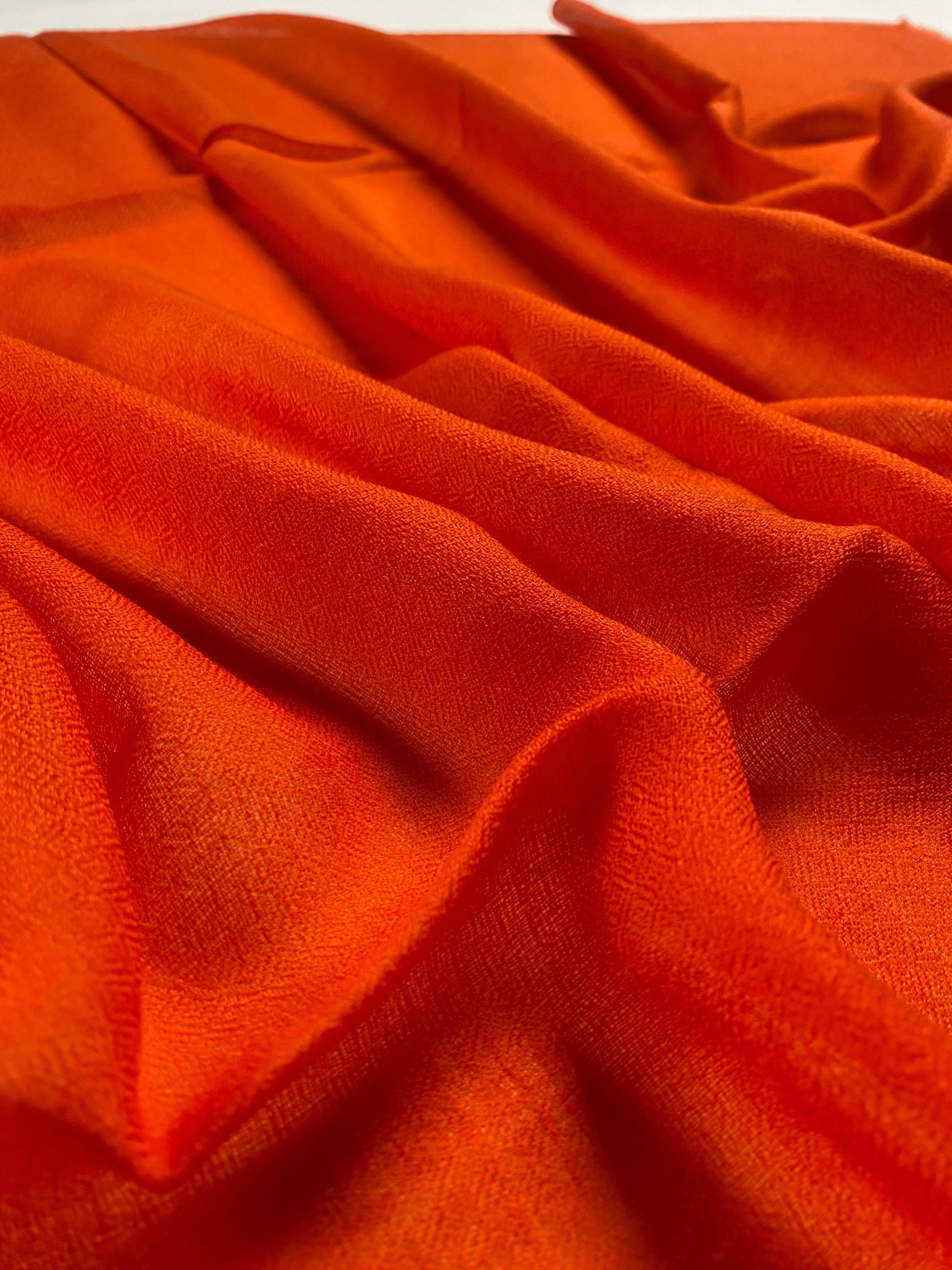 Cashmere Ring Schal - Dunkel Orange - aura cashmere