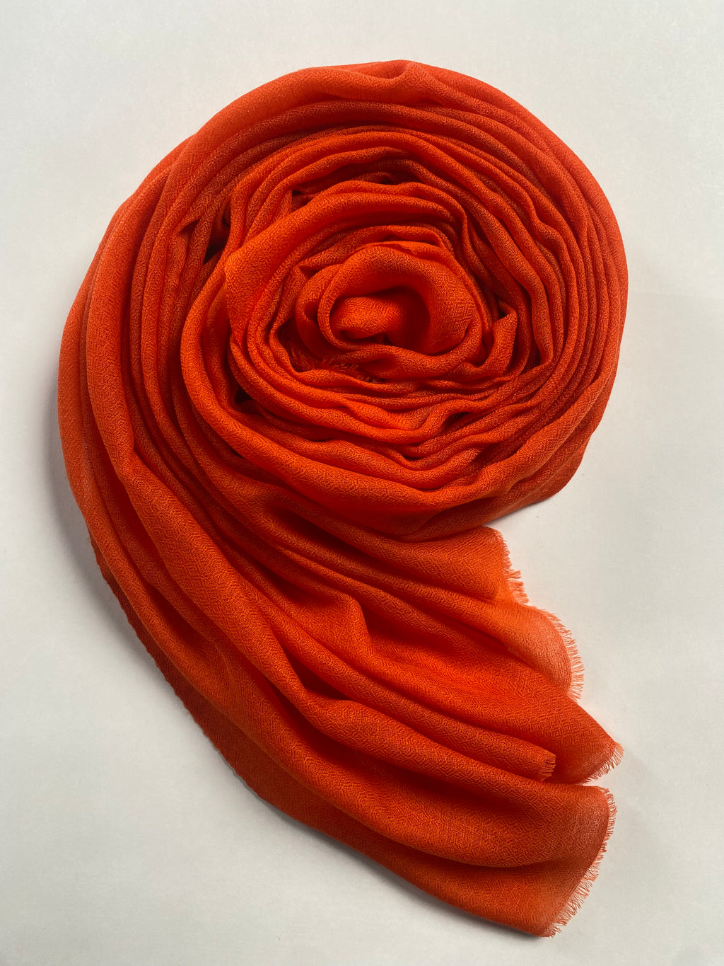 Cashmere Ring Schal - Dunkel Orange - aura cashmere