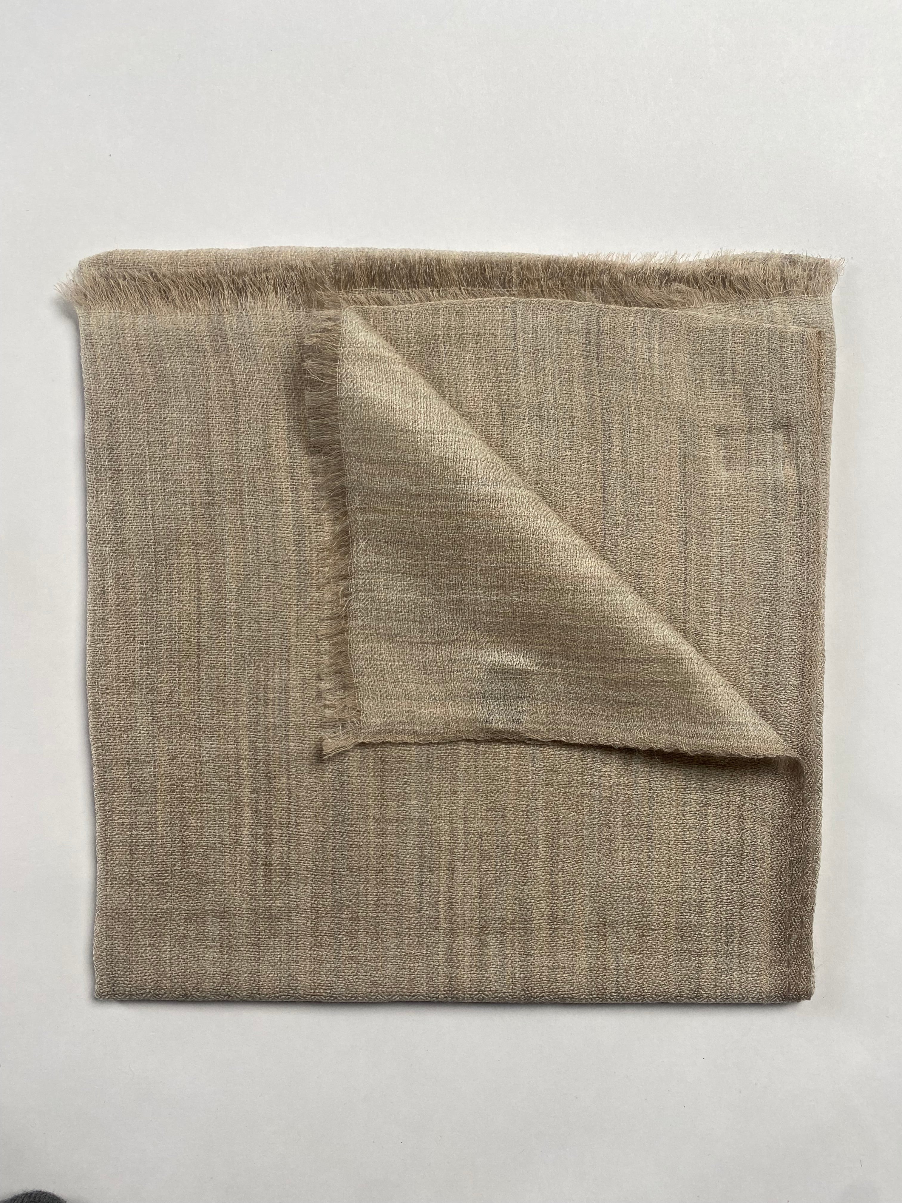 Cashmere Ring Schal - Natural Hellbraun - aura cashmere