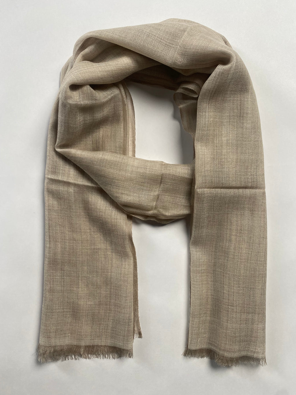 Cashmere Ring Schal - Natural Hellbraun - aura cashmere