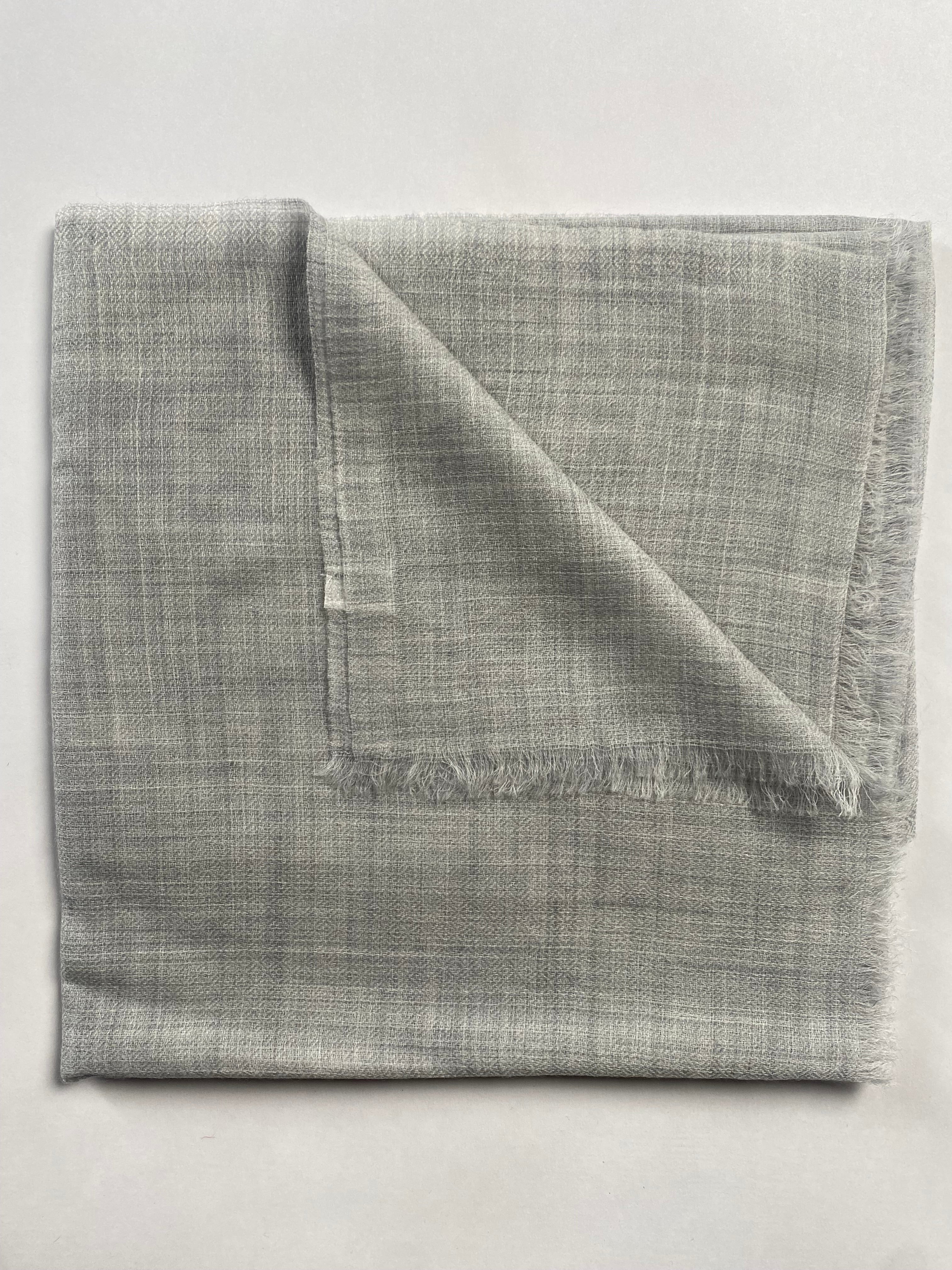 Cashmere Ring Schal - Natural Hellgrau - aura cashmere