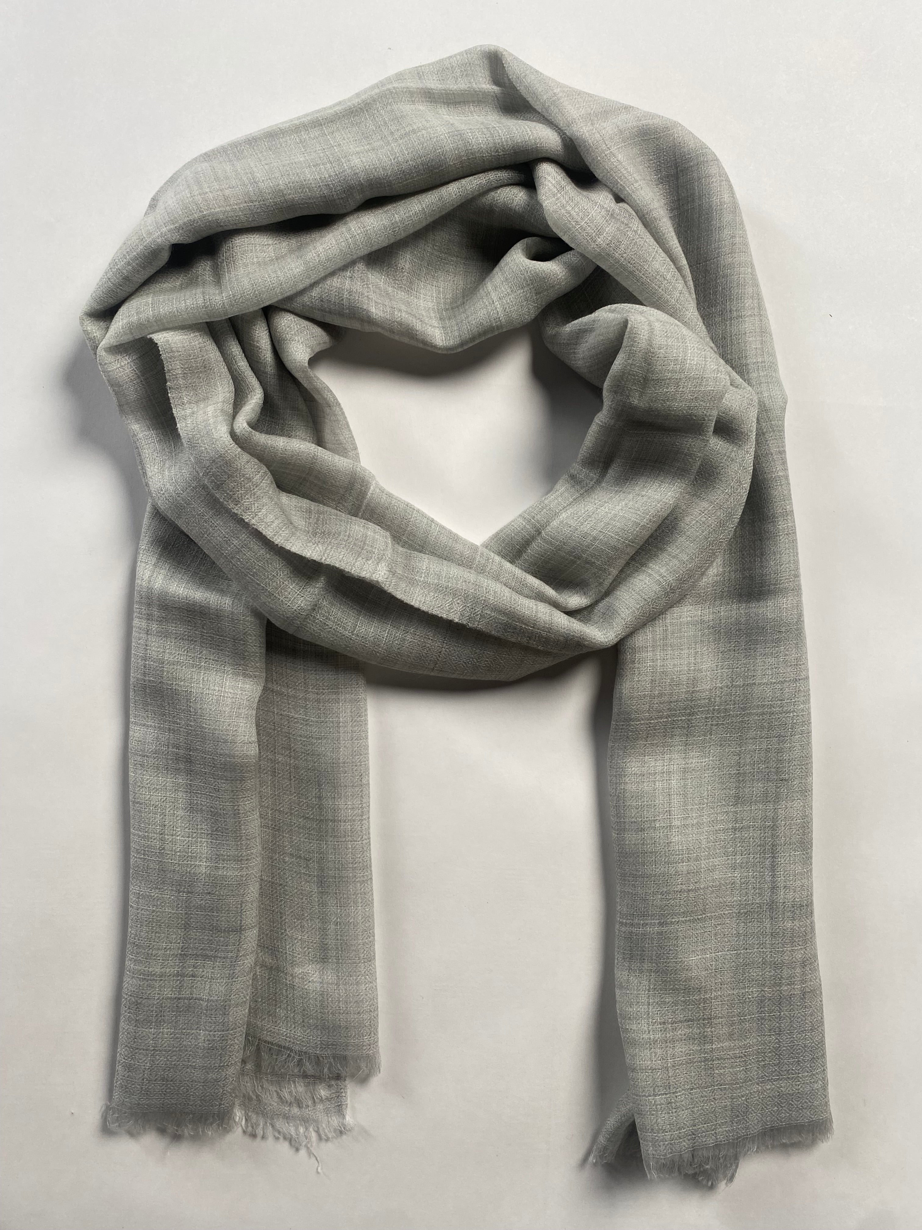 Cashmere Ring Schal - Natural Hellgrau - aura cashmere