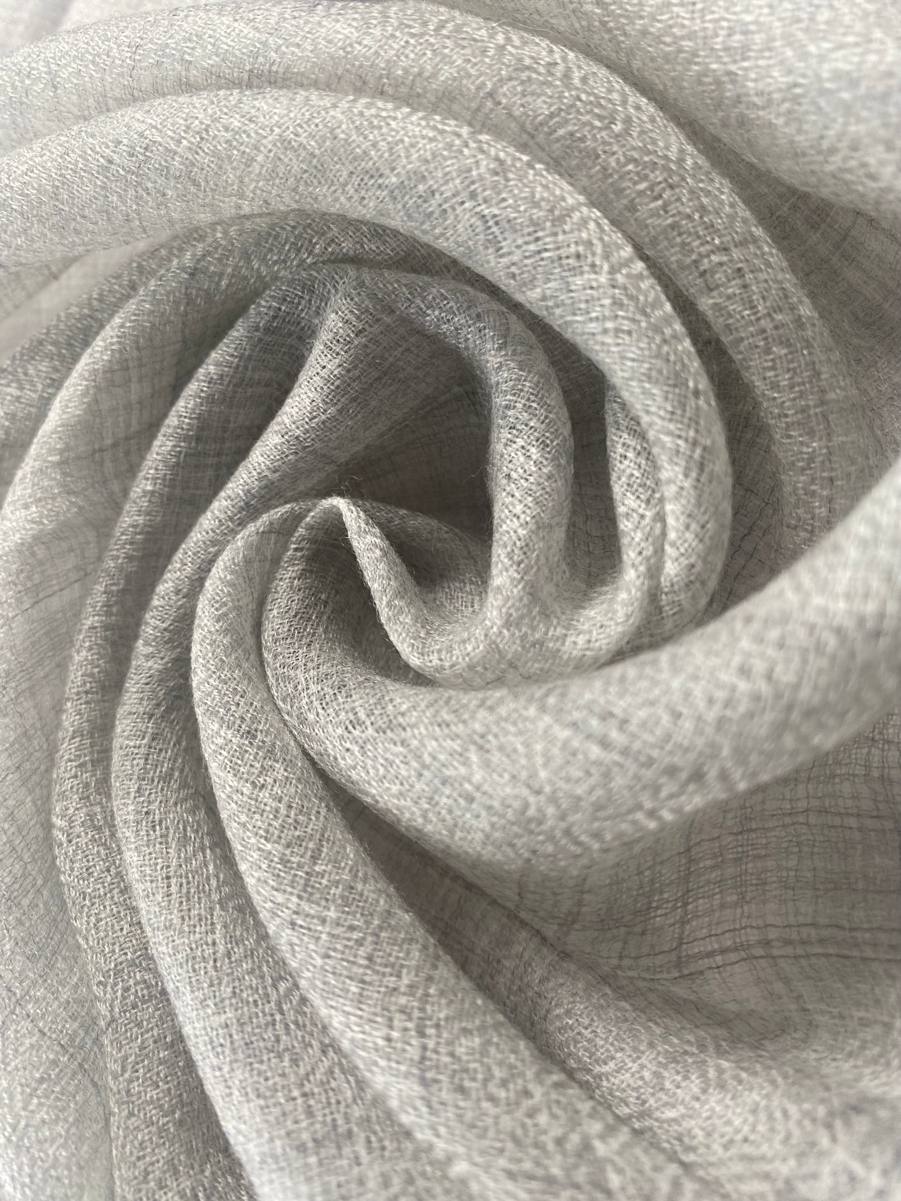 Cashmere Ring Schal - Natural Hellgrau - aura cashmere