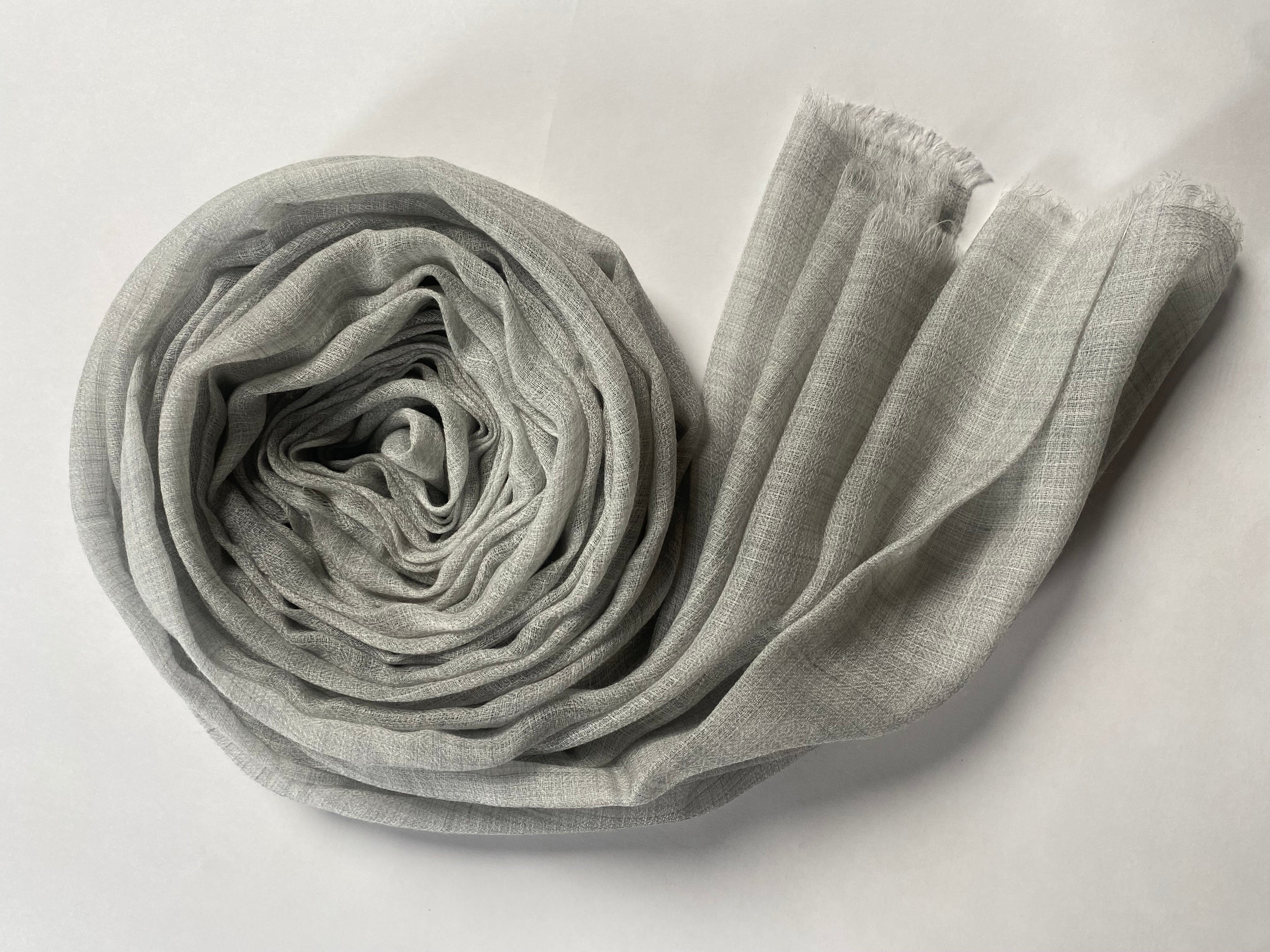 Cashmere Ring Schal - Natural Hellgrau - aura cashmere