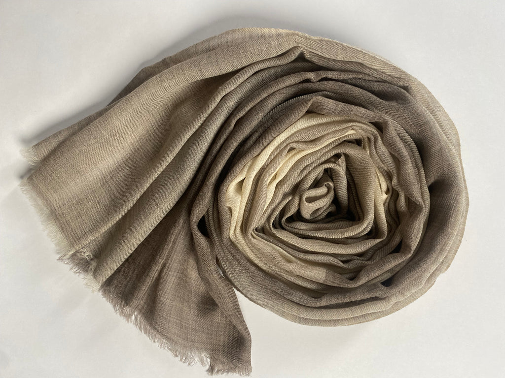 Flow & Check - Bold, Chocolate & Sand - aura cashmere