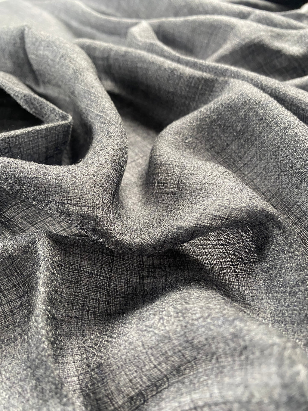 Cashmere Ring Schal - Natural Antrazyt - aura cashmere