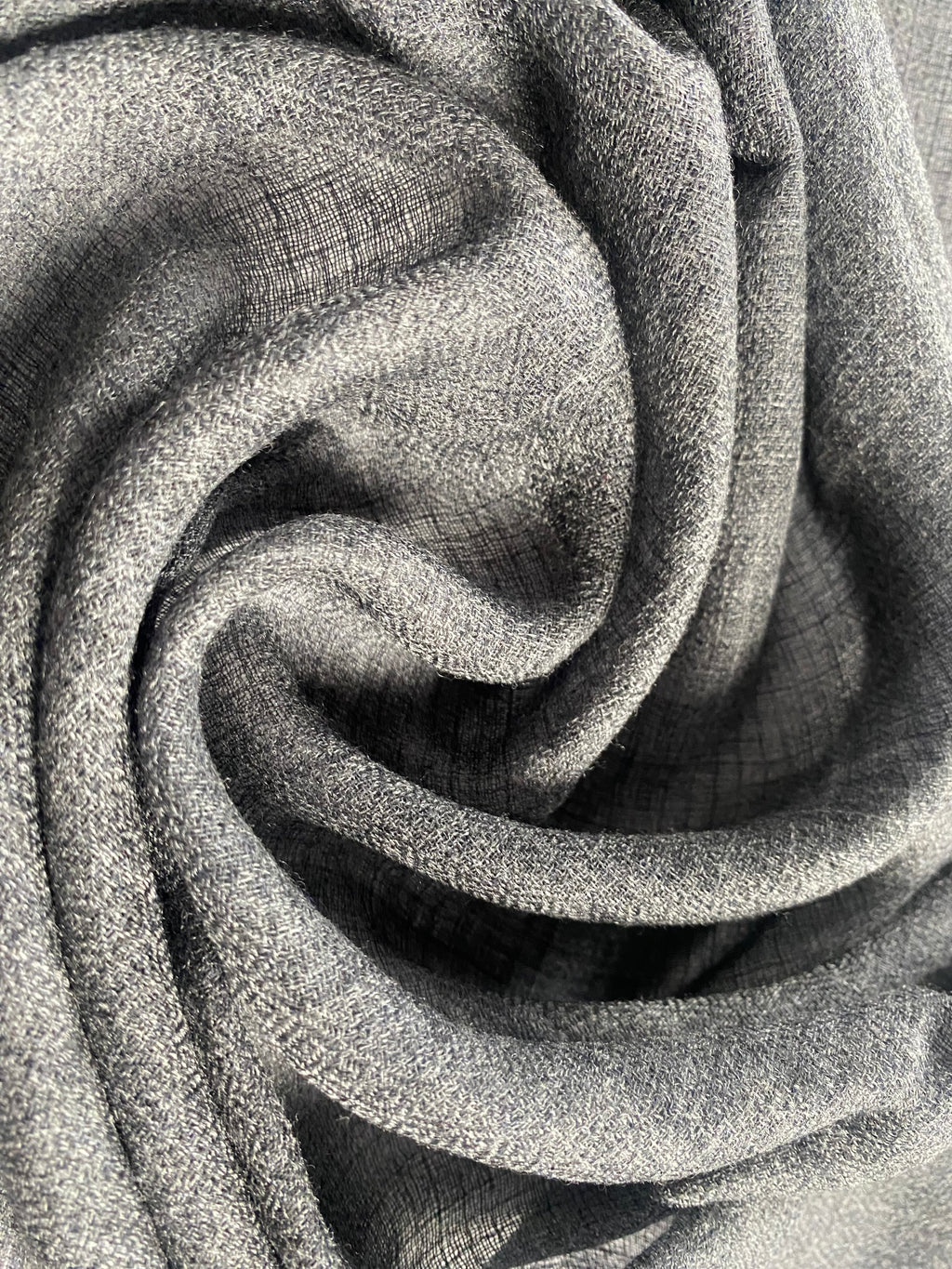 Cashmere Ring Schal - Natural Antrazyt - aura cashmere