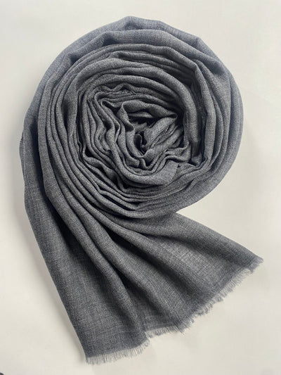 Cashmere Ring Schal - Natural Antrazyt - aura cashmere