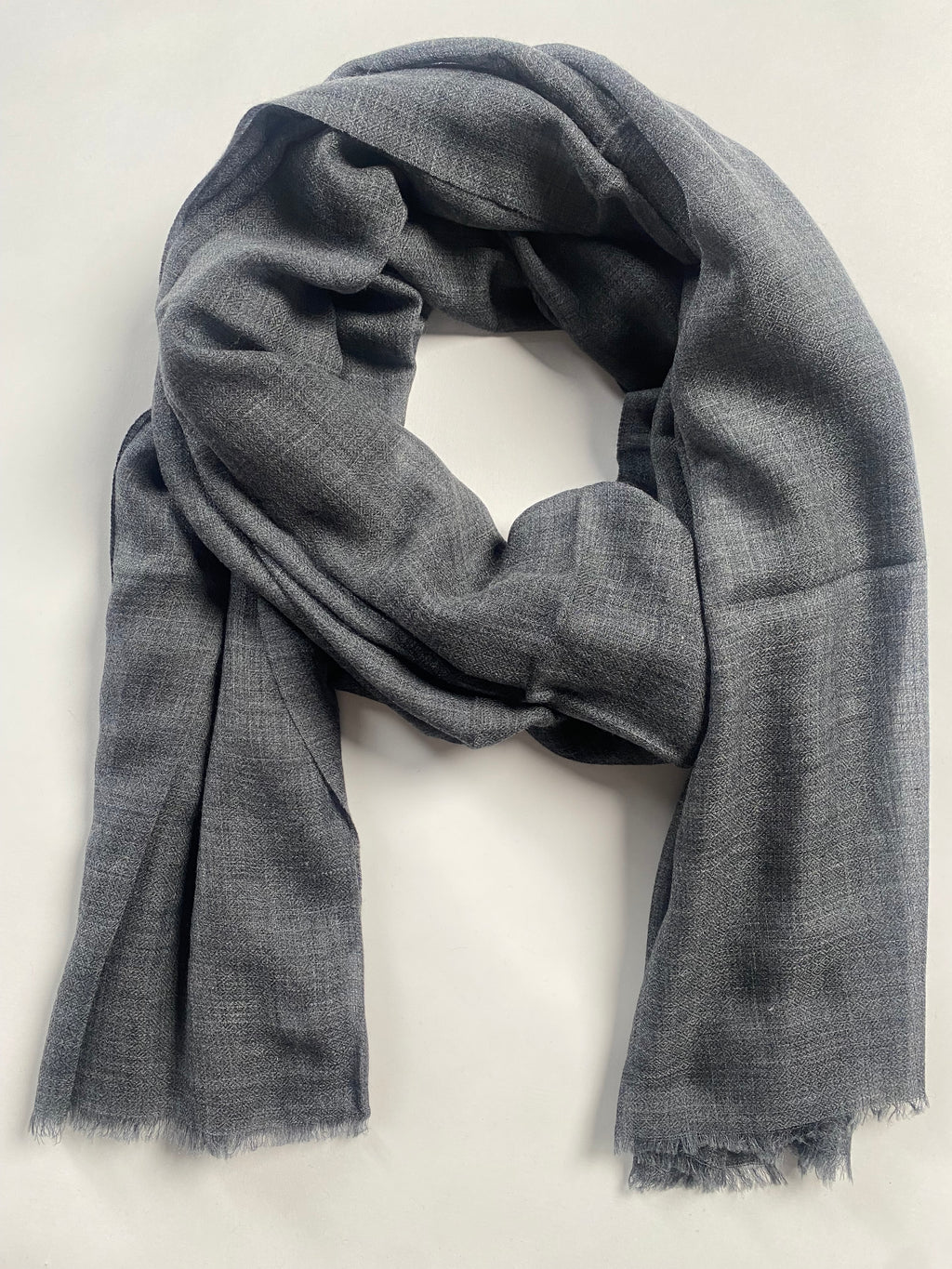 Cashmere Ring Schal - Natural Antrazyt - aura cashmere