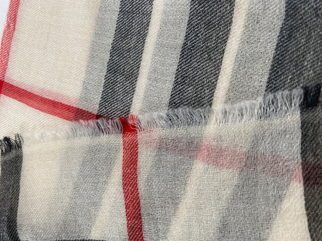 Flow & Check – Classic - Beige - aura cashmere