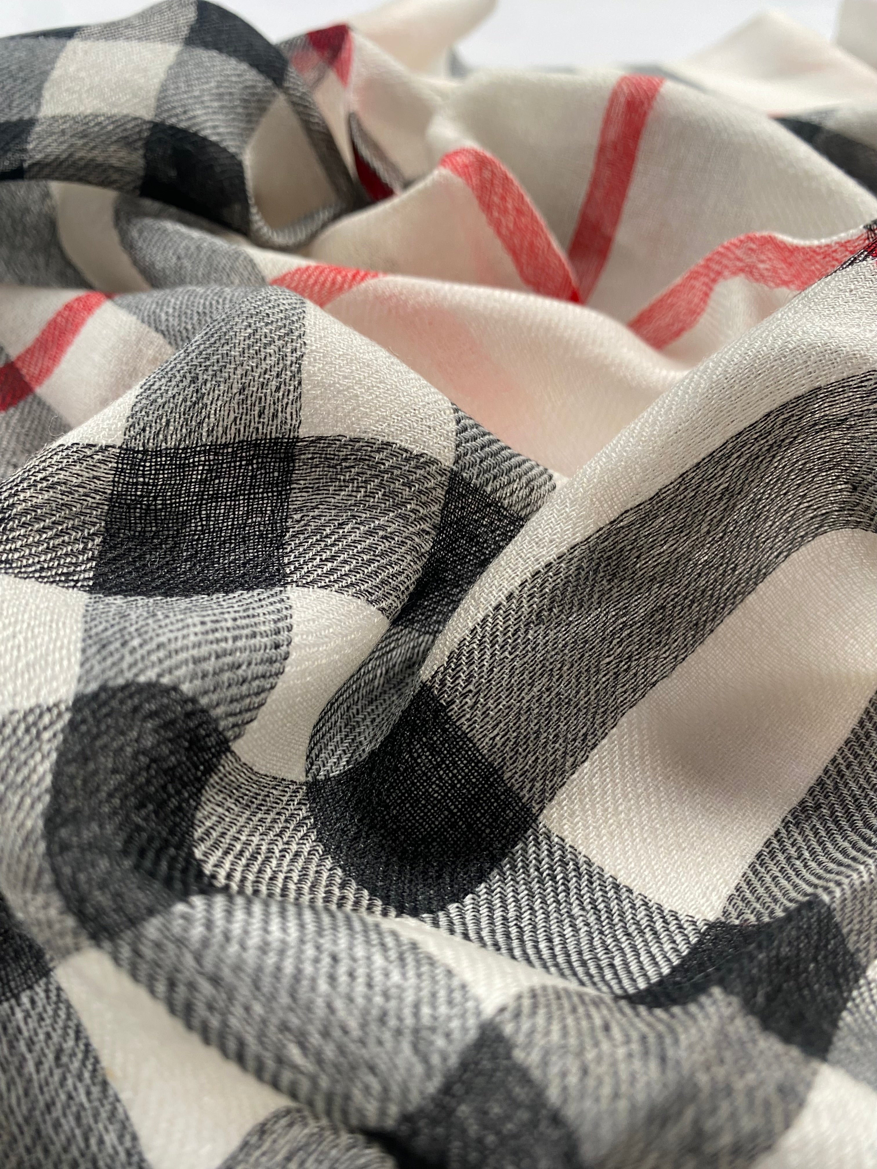 Flow & Check – Classic - Beige - aura cashmere