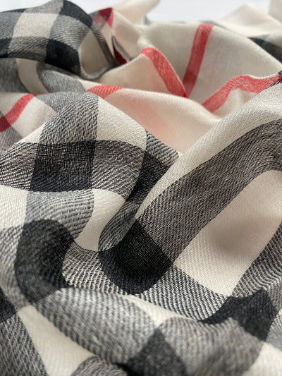 Flow & Check – Classic - Beige - aura cashmere