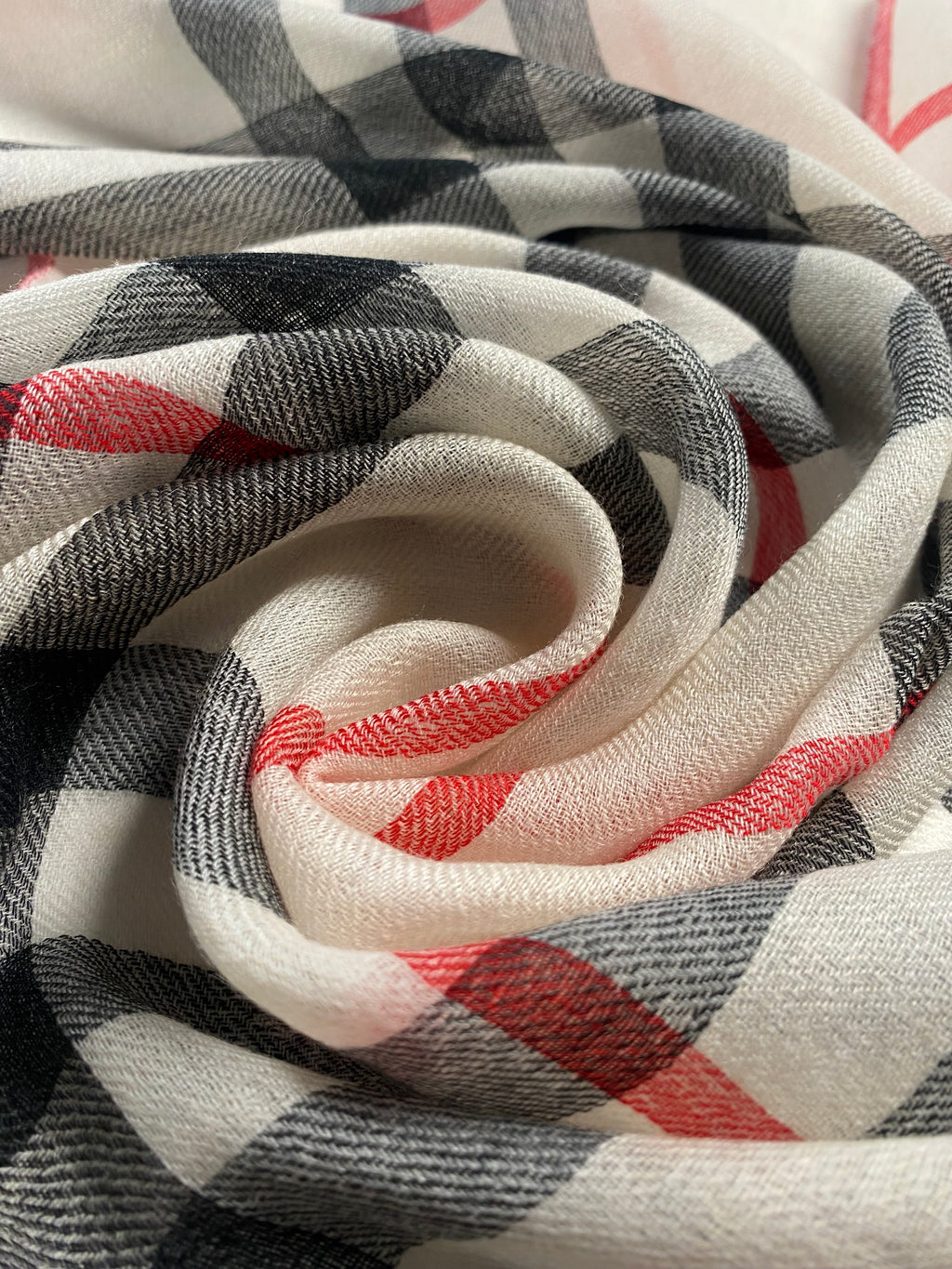 Flow & Check – Classic - Beige - aura cashmere