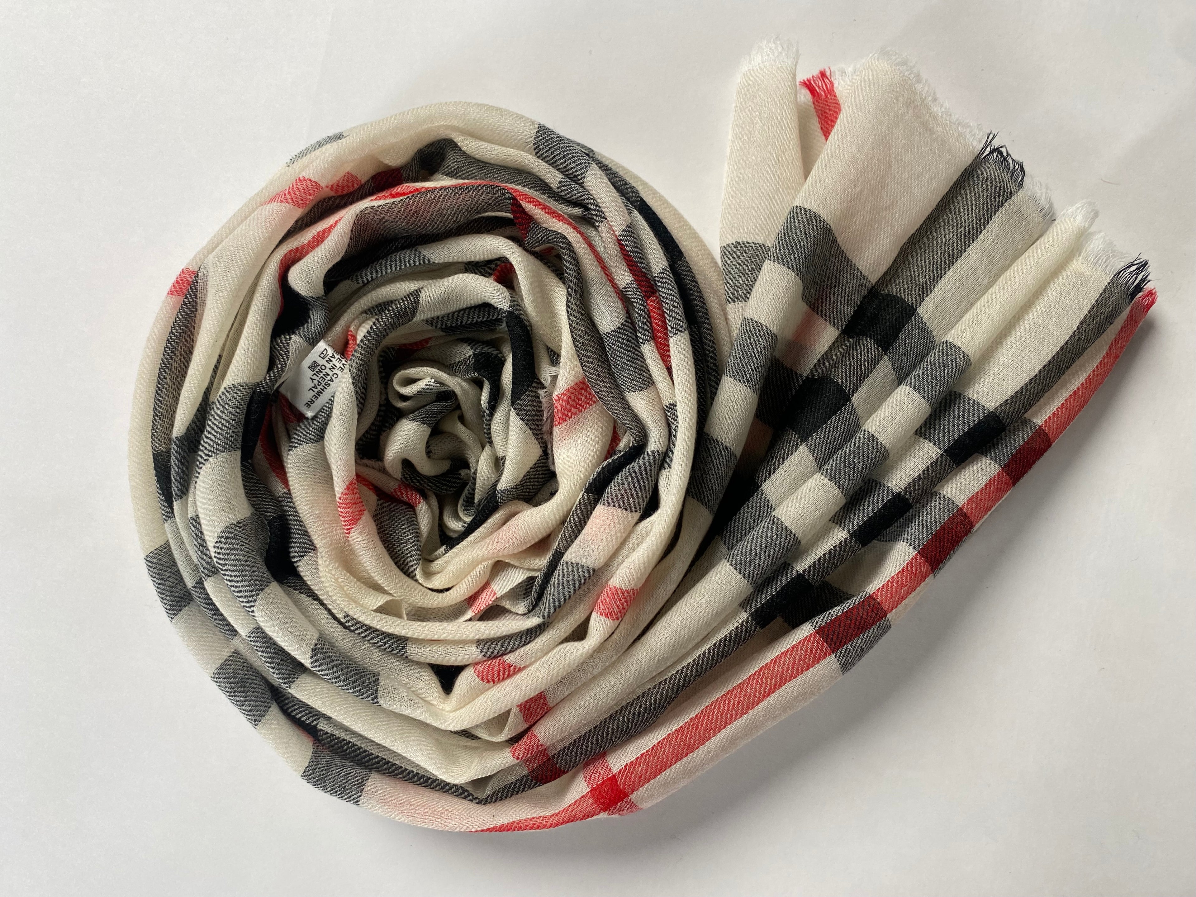 Flow & Check – Classic - Beige - aura cashmere