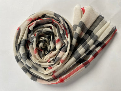 Flow & Check – Classic - Beige - aura cashmere