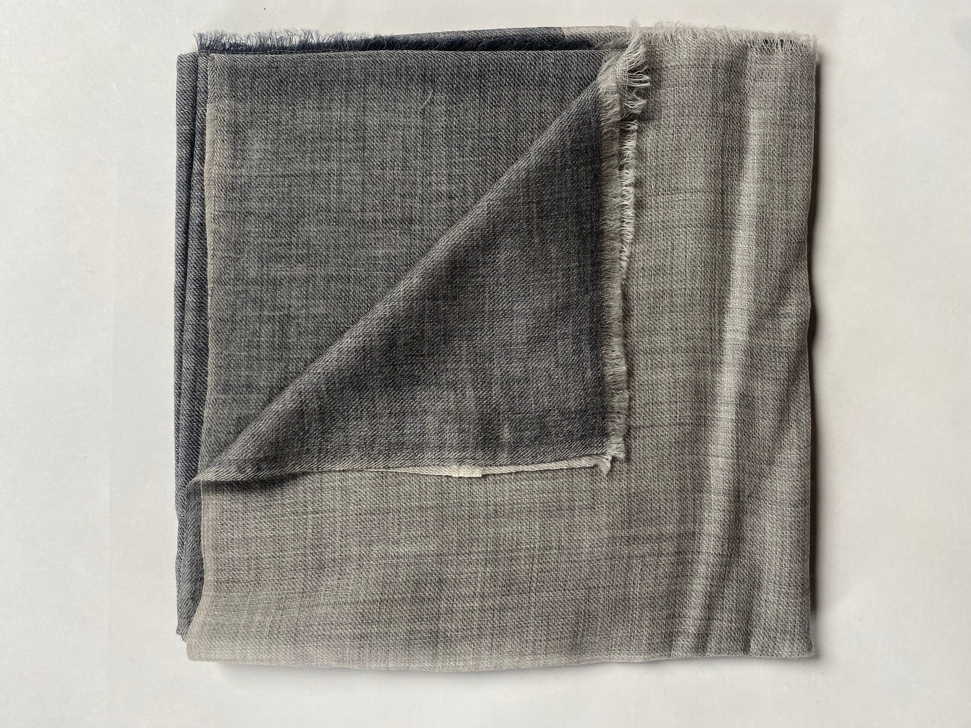 Flow & Check - Bold, Antrazyt & Grau - aura cashmere