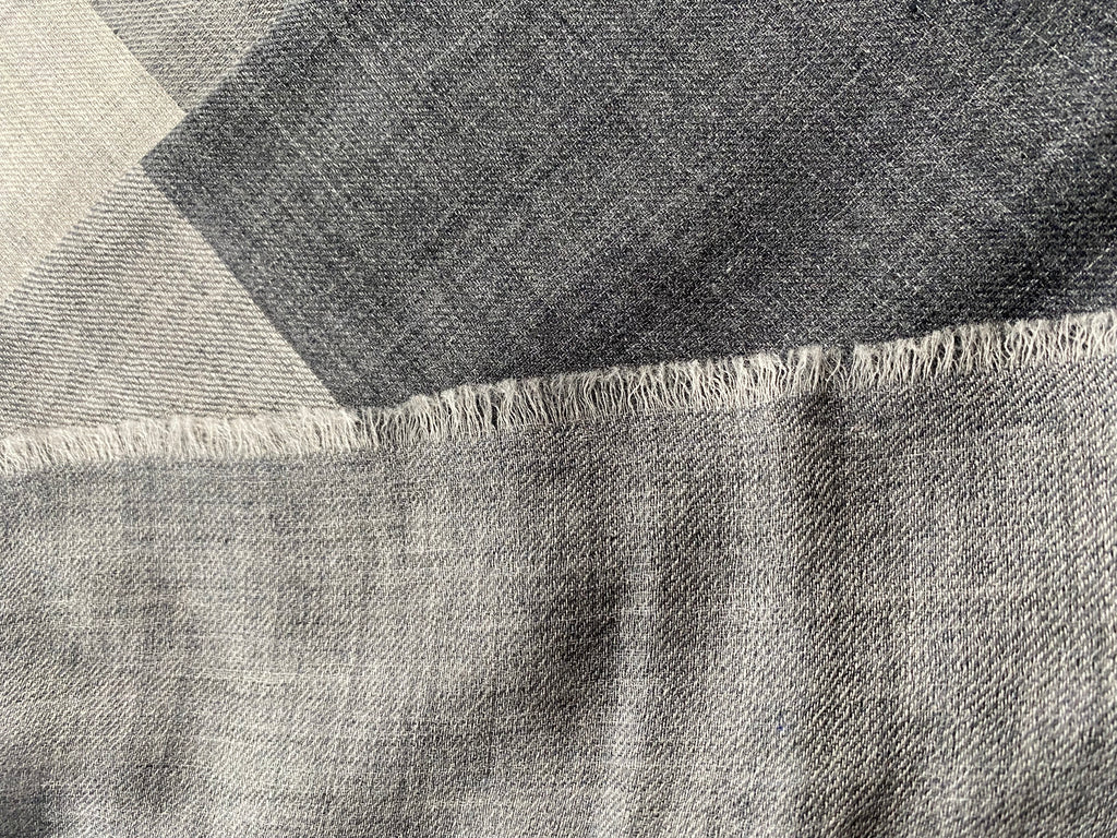 Flow & Check - Bold, Antrazyt & Grau - aura cashmere