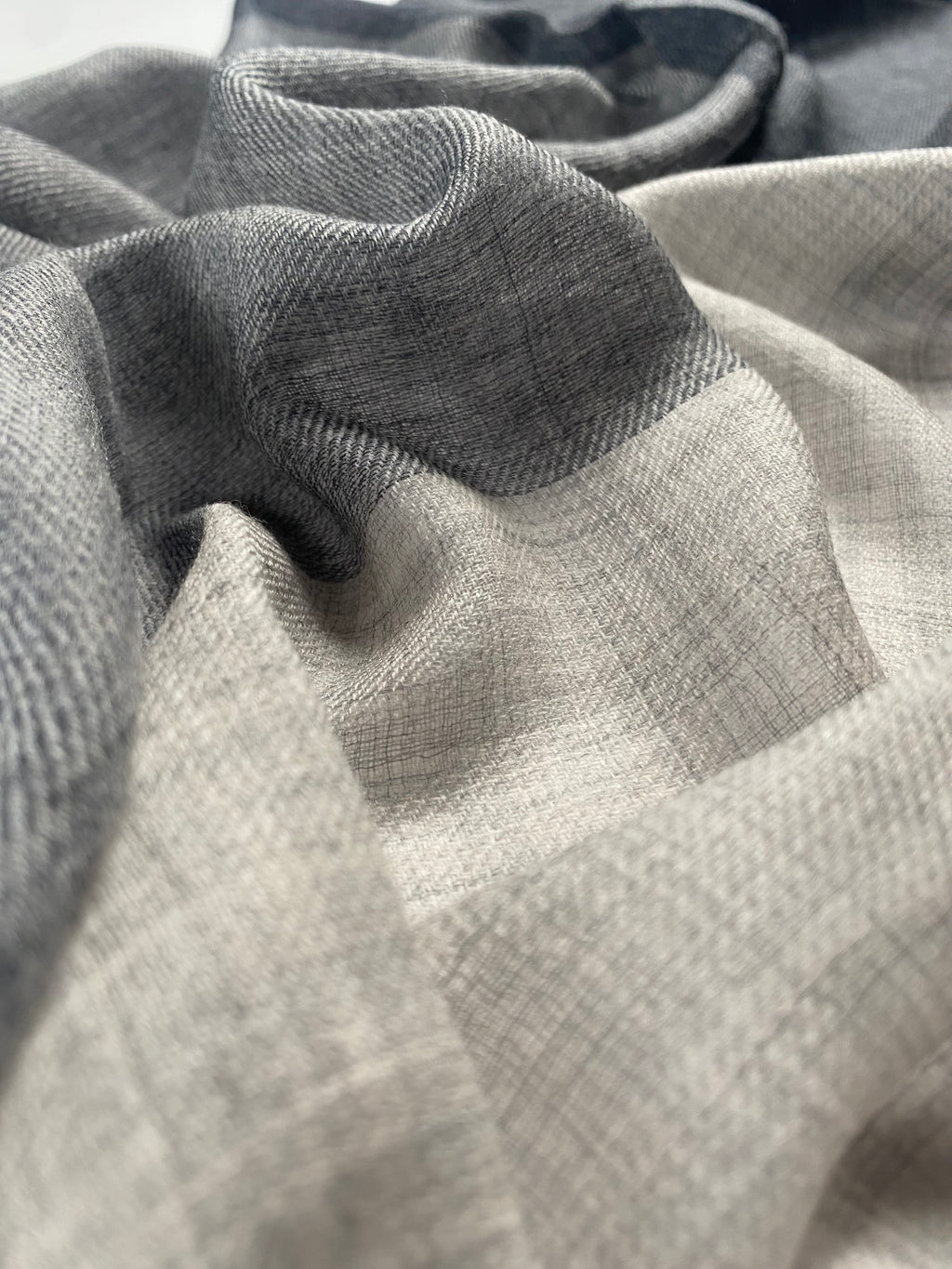 Flow & Check - Bold, Antrazyt & Grau - aura cashmere