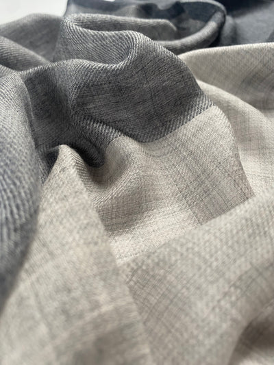 Flow & Check - Bold, Antrazyt & Grau - aura cashmere
