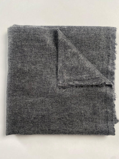 Double Lock Cashmere Schal - Dunkel Grau - aura cashmere