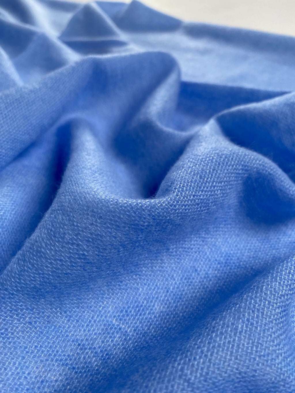 Double Lock Cashmere Schal - Himmel Blau - aura cashmere