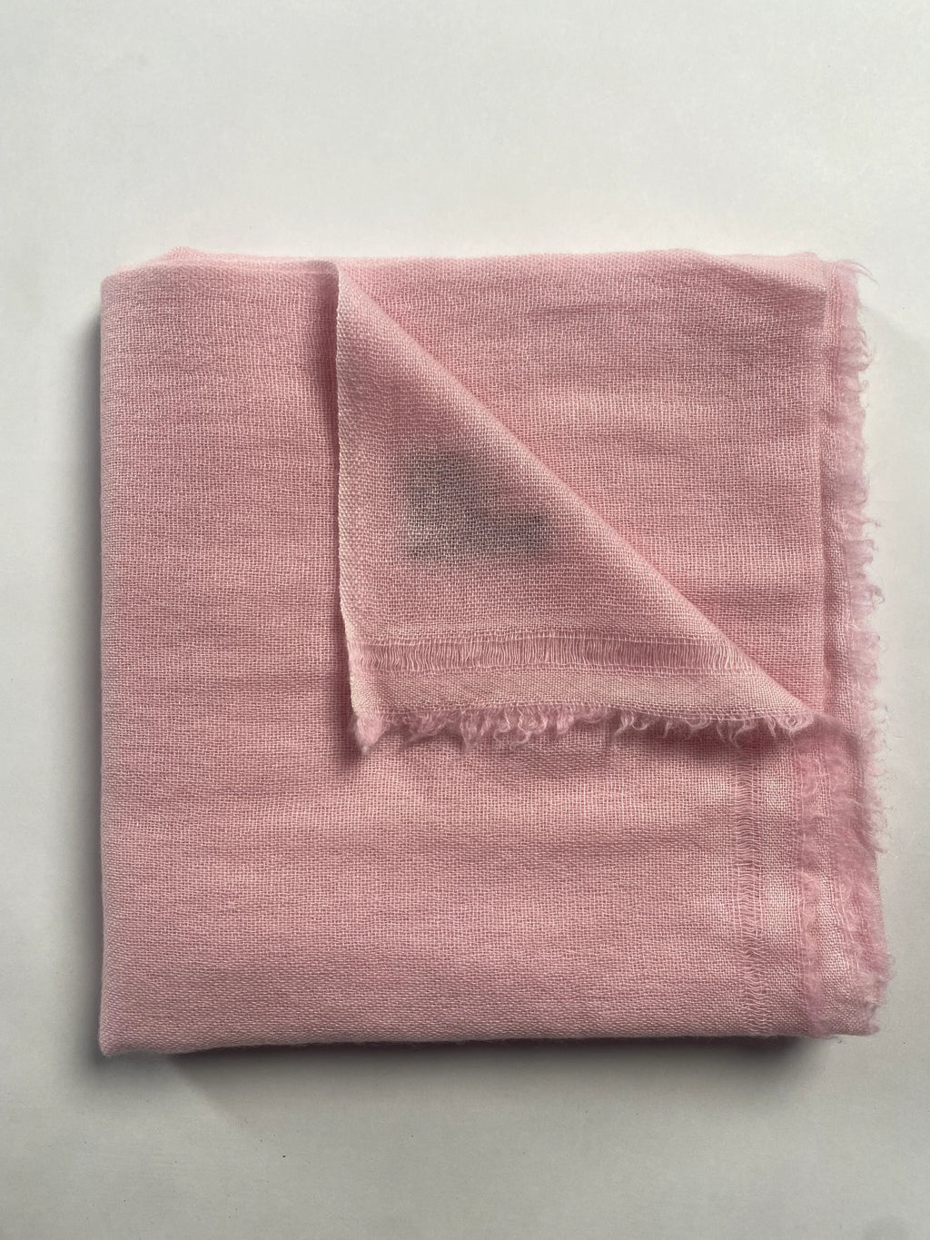 Double Lock Cashmere Schal - Blass Rosa - aura cashmere