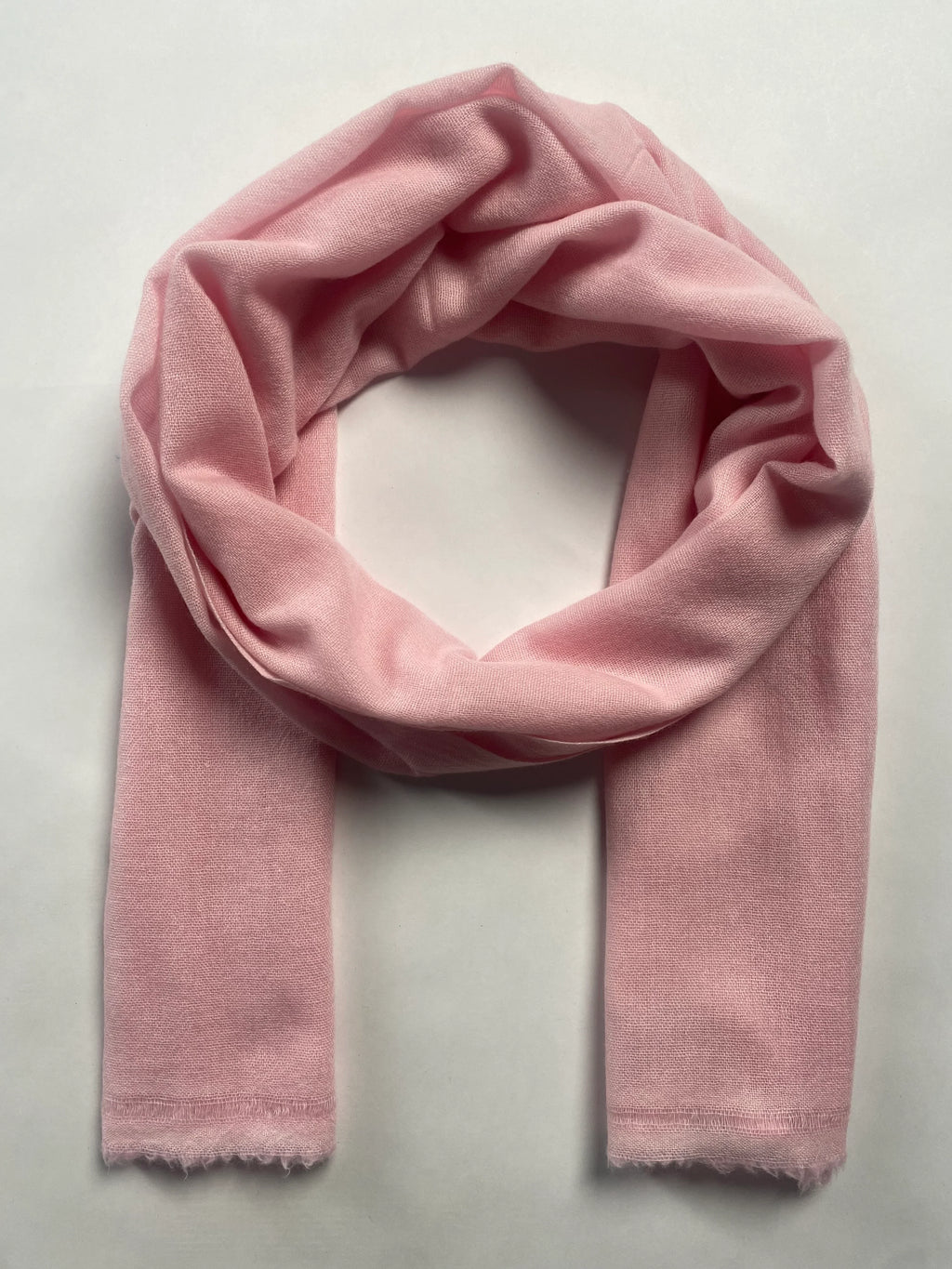 Double Lock Cashmere Schal - Blass Rosa - aura cashmere