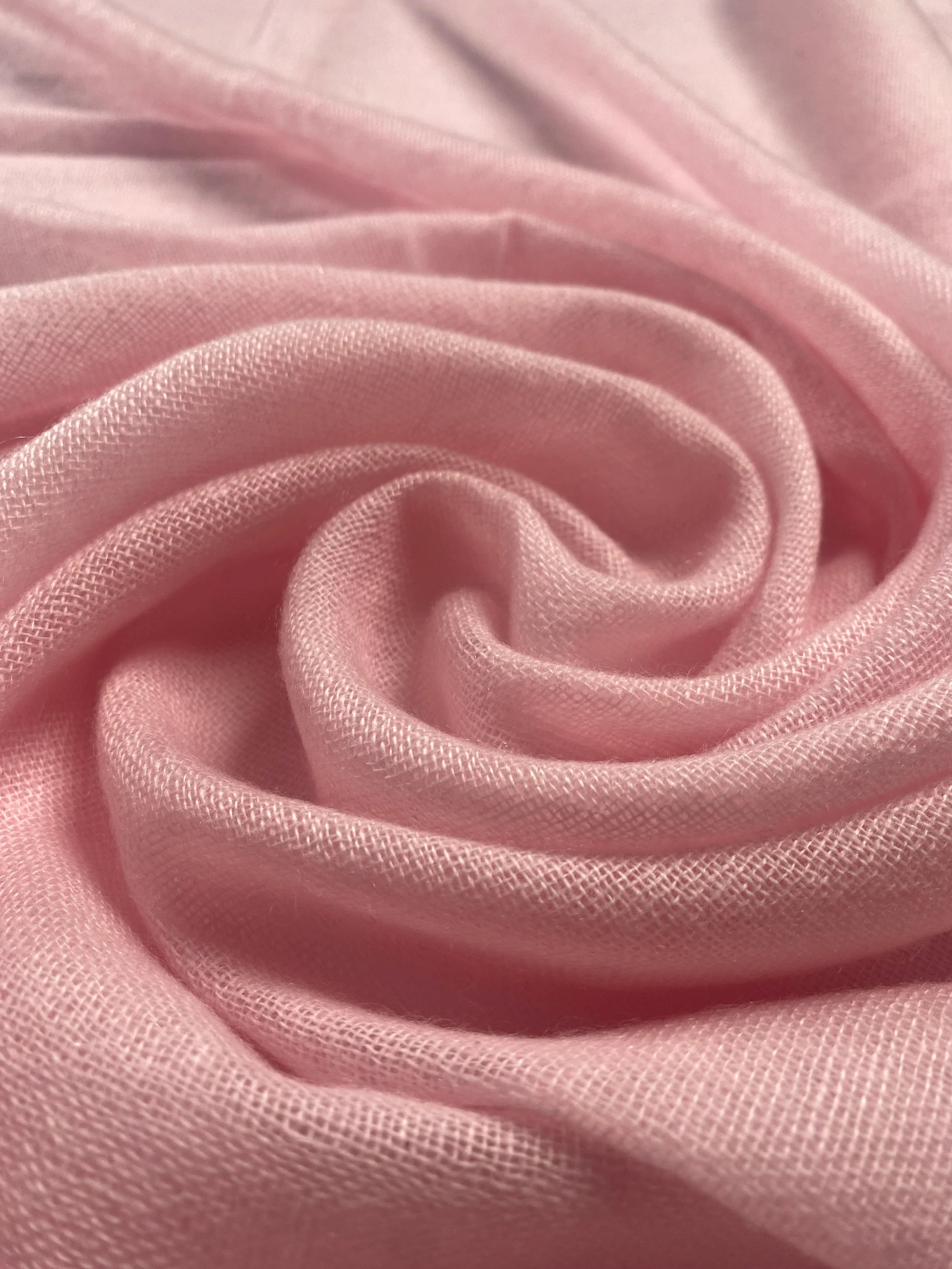 Double Lock Cashmere Schal - Blass Rosa - aura cashmere