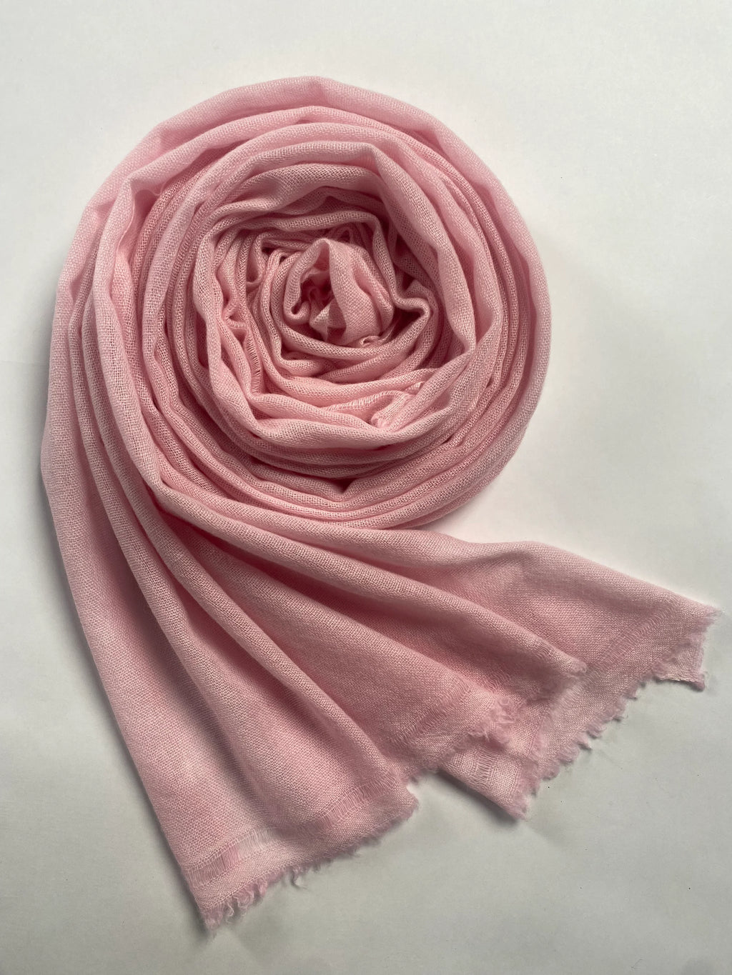 Double Lock Cashmere Schal - Blass Rosa - aura cashmere