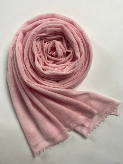 Double Lock Cashmere Schal - Blass Rosa - aura cashmere